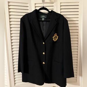 Vintage Ralph Lauren Black Blazer size 18W